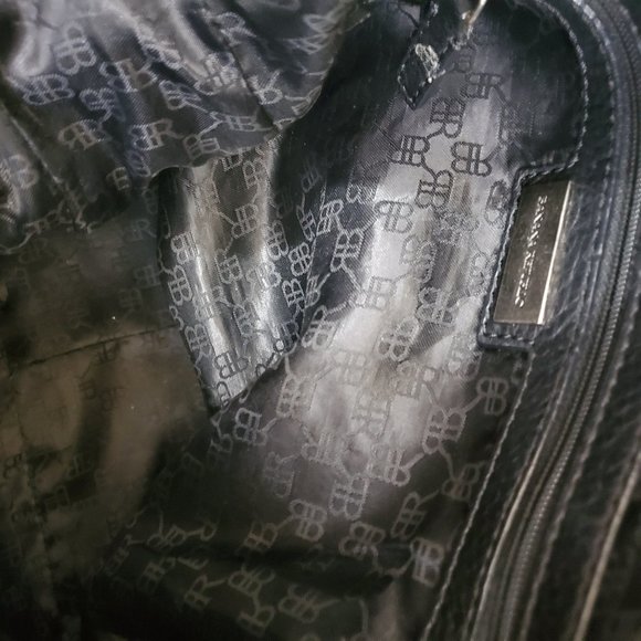 BANANA REPUBLIC Black Pebbled Leather Handbag - Picture 8 of 8